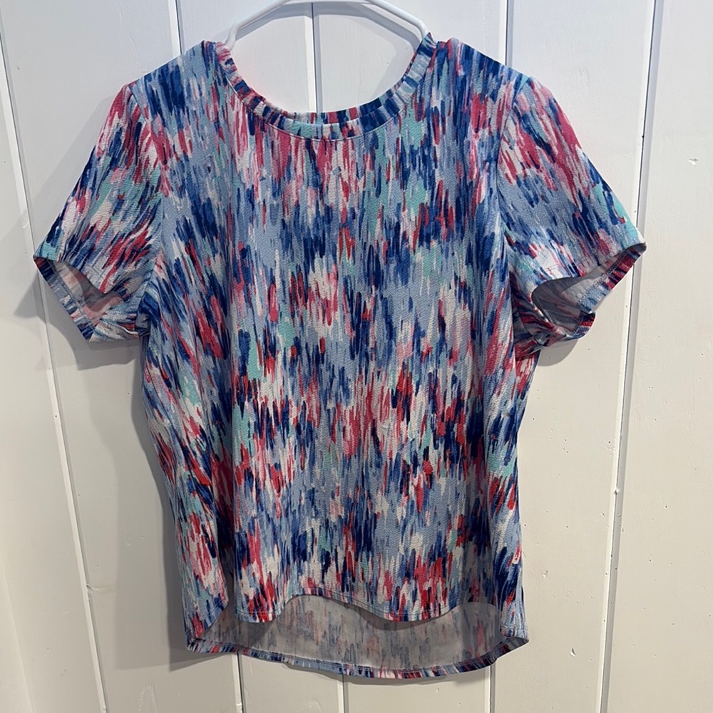 Multicolor Abstract Print Women's Top